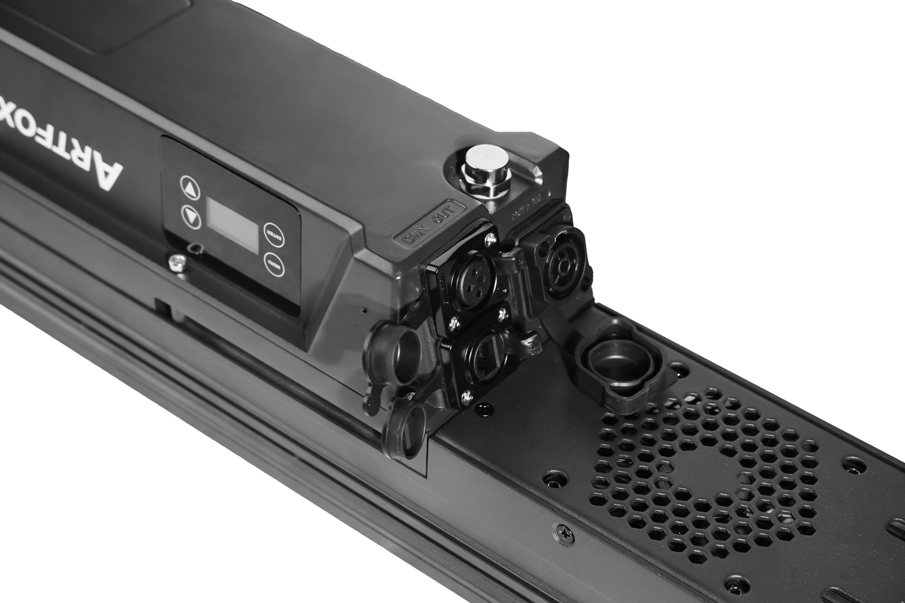 Wall wash light:112x3w White LEDs+ 672 RGB 0.5w LEDs, Smart Glass frost, Artnet, IP65 outdoor